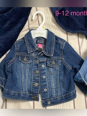 The Children's Place Dark Blue Denim Jean Jacket